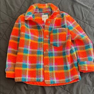 Cat & Jack Vibrant Plaid Fleece Jacket
